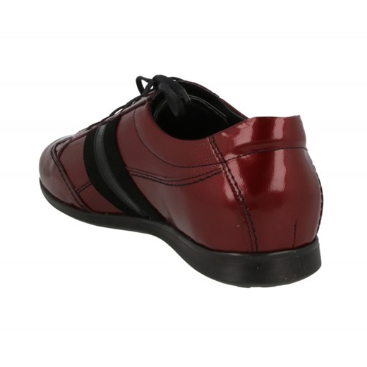 Bordowe sneakersy lakierowane Giacomo Conti SP-103