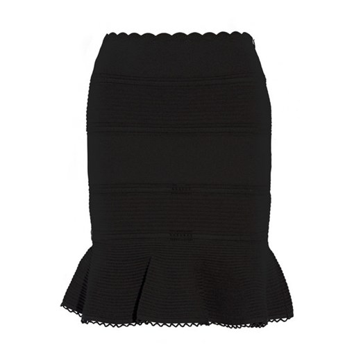 Lace-paneled cotton-blend mini skirt  Alexander Mcqueen  NET-A-PORTER