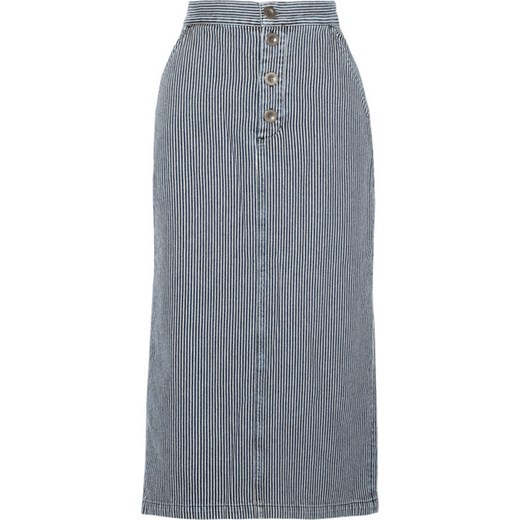 Malo striped denim skirt M.i.h Jeans   NET-A-PORTER