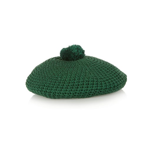 Crocheted cotton beret Gucci zielony NET-A-PORTER