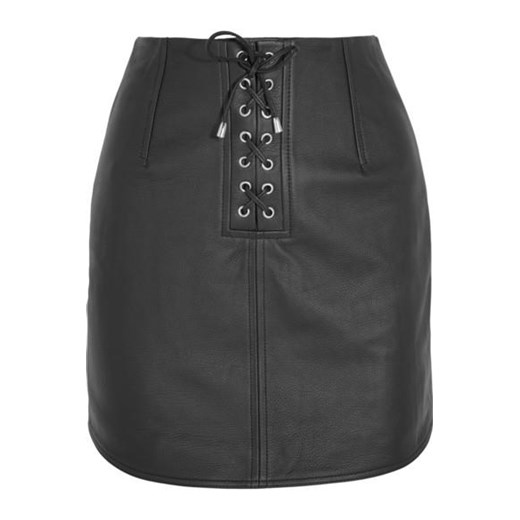 Swinton textured-leather mini skirt   Topshop Unique  NET-A-PORTER