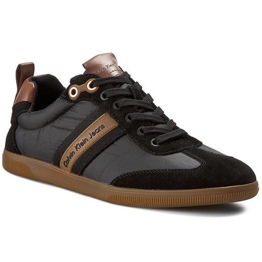 Sneakersy CALVIN KLEIN JEANS - Utah Piuma Nylon S0385 Black/Whiskey  Calvin Klein 43 eobuwie.pl