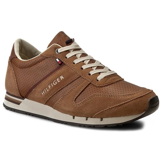 Sneakersy TOMMY HILFIGER - Maxwell 5C FM56821349 Cognac/Fudge 606 Tommy Hilfiger brazowy 42 eobuwie.pl