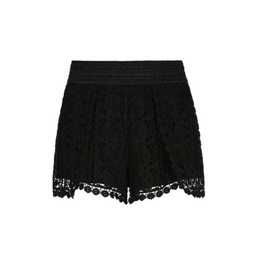 Black Crochet Overlay Shorts 