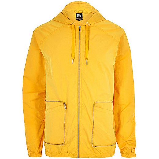 Yellow YMC packaway hooded jacket 