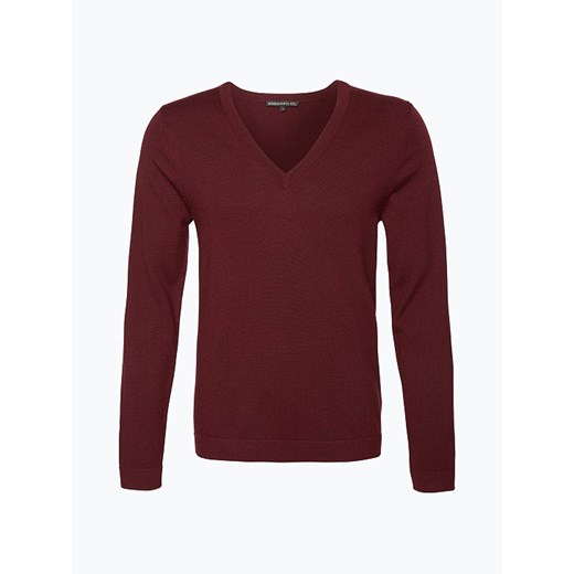 Drykorn - Męski sweter z wełny merino – Marc, czerwony Drykorn vangraaf