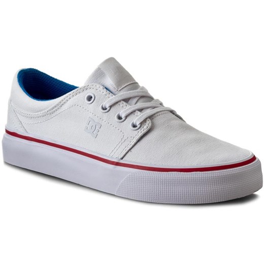 Tenisówki DC - Trase Tx ADJS300078 White/Blue/Red (WUR) Dc szary 38 eobuwie.pl wyprzedaż 