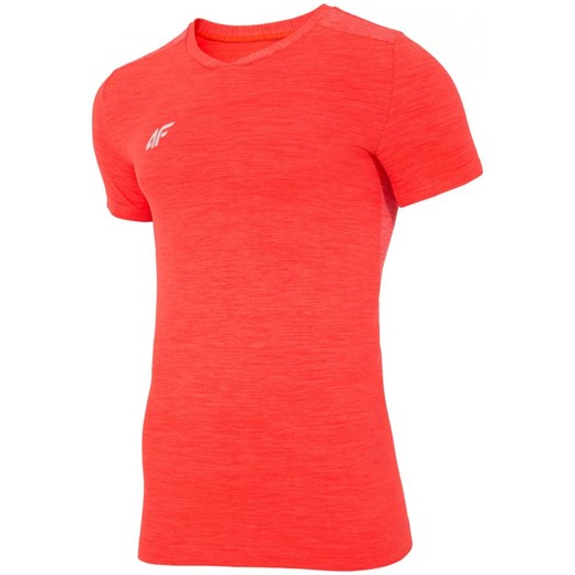 [S4L16-TSMF908R] Replika koszulki treningowej męskiej Rio 2016 TSMF908R - czerwony neon melanż  4F  