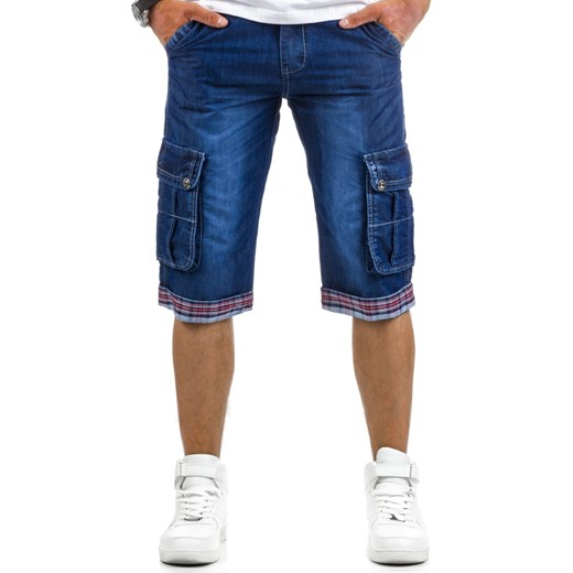 Spodenki jeansowe męskie (sx0260) Jeans granatowy s29 DSTREET