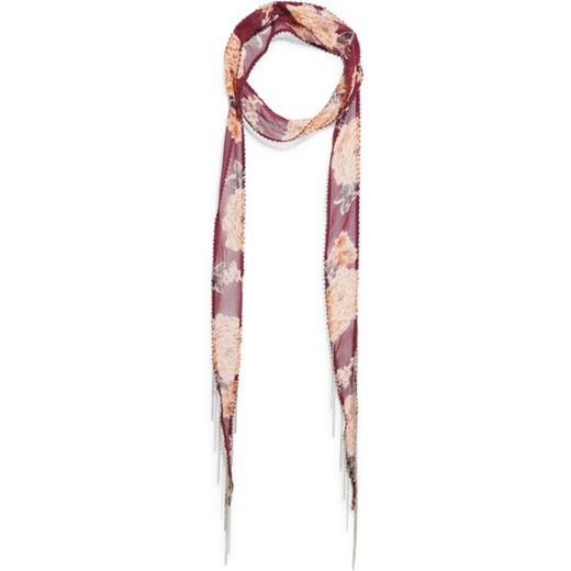 Embellished floral-print georgette scarf  Chan Luu  NET-A-PORTER