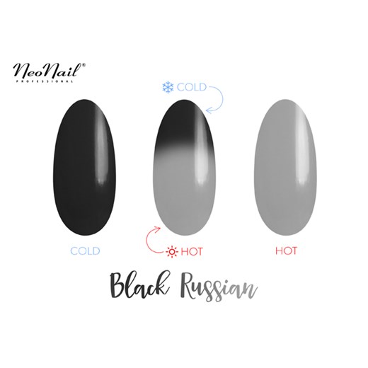 Lakier Hybrydowy Termiczny 6 ml - Black Russian szary Neonail