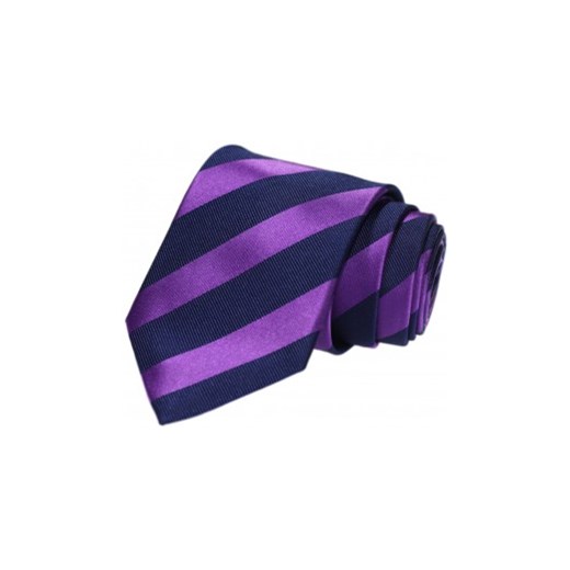 Krawat jedwabny w pasy Republic Of Ties granatowy  