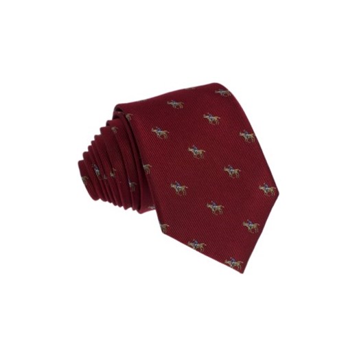 Krawat jedwabny - jeździec Republic Of Ties czerwony  