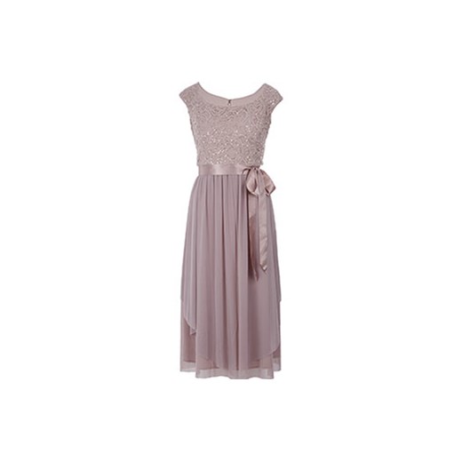Taupe Lace Belted Gown     tkmaxx