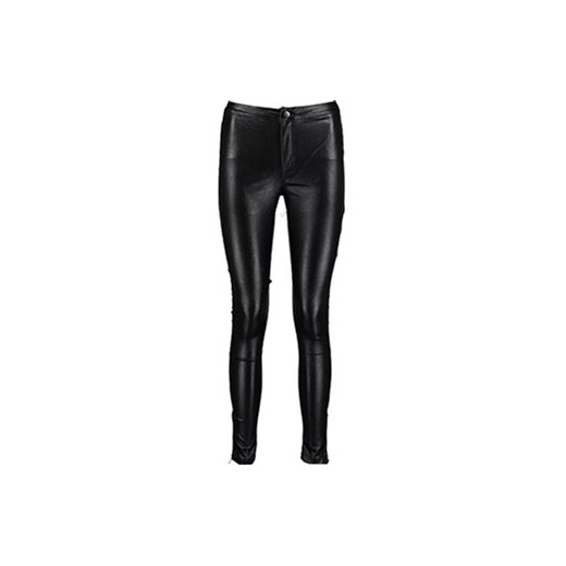 Black Wetlook Zipped Trousers    tkmaxx