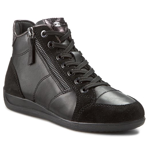 Sneakersy GEOX - D Myria C D6468C 08522 C9997 Czarny NRF:001 Geox szary 41 eobuwie.pl