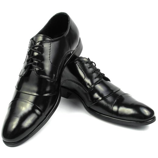 Wygodne czarne eleganckie buty męskie czarny Faber - Obuwie Męskie 48 promocyjna cena Modini 
