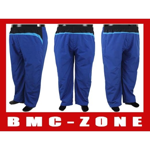 SPODNIE MĘSKIE DRESOWE BMC SP00172 rozmiary od 4XL do 7XL Big Men Certified niebieski 6XL BMC