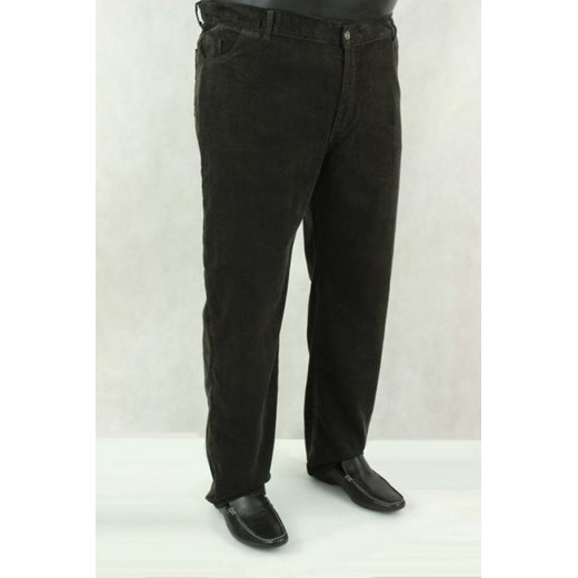 SPODNIE MĘSKIE SZTRUKS BMC SP00135 pas 134-148 cm Big Men Certified czarny 56 BMC