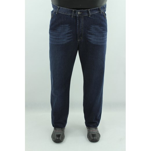 SPODNIE MĘSKIE JEANS BMC SP00032 pas 136-158 cm czarny Big Men Certified 53 BMC