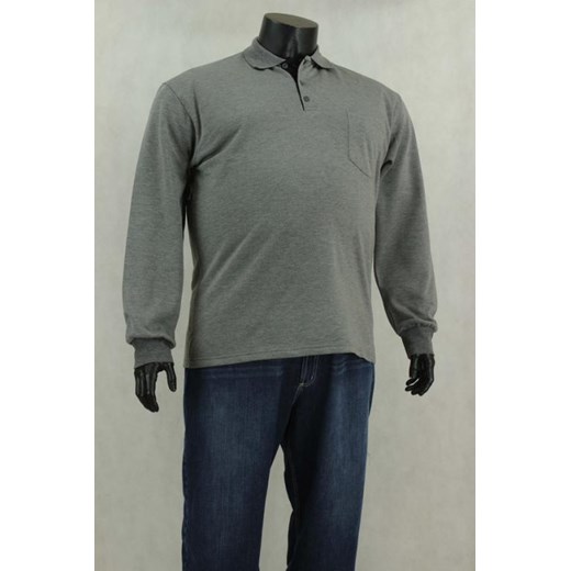 KOSZULKA MĘSKA POLO Bameha KPO0053 rozmiary od 3XL do 6XL szary Bameha 3XL BMC