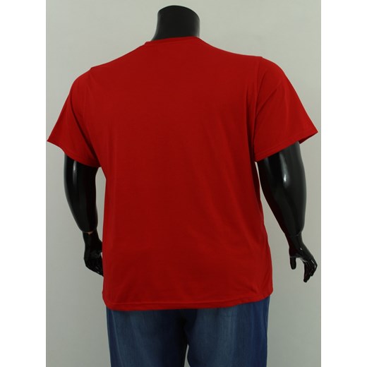 KOSZULKA, T-SHIRT MĘSKI BMC TSH0359 rozmiar 9XL czerwony Big Men Certified 9XL BMC