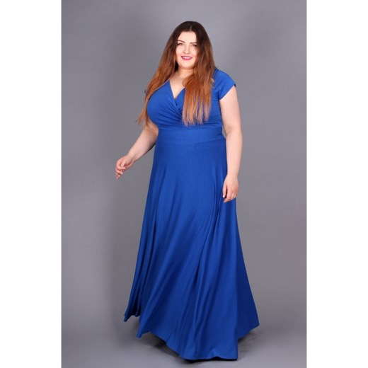 LETNIA DŁUGA SUKIENKA, CHABROWA niebieski by 20inlove?by 20inlove 42 20inlove.pl