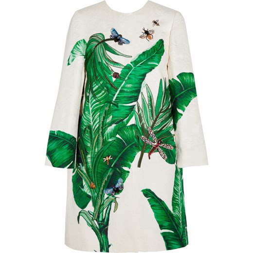 Embellished embroidered cotton and silk-blend brocade coat Dolce & Gabbana   NET-A-PORTER