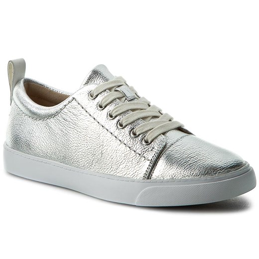 Sneakersy CLARKS - Glove Echo 261186414 Silver Leather Clarks  36 eobuwie.pl