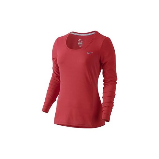 Bluzka DRI-FIT CONTOUR LONG SLEEVE Nike czerwony S Perfektsport