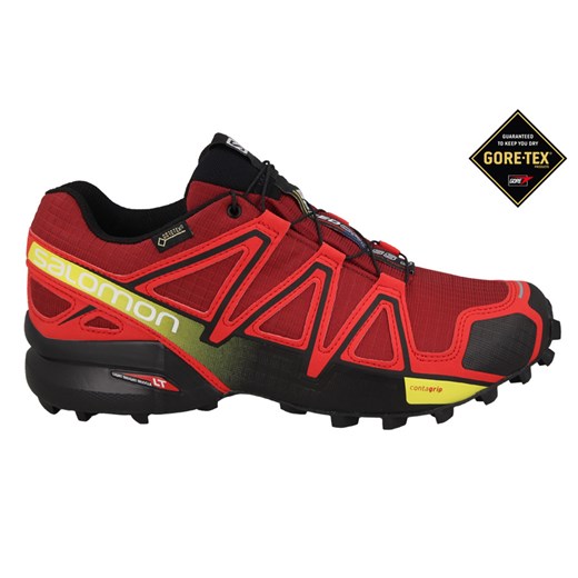 BUTY SALOMON SPEEDCROSS 4 GORE TEX 383150 czerwony Salomon 43 1/3 promocyjna cena yessport.pl