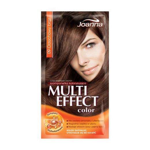 Joanna Multi Effect Color Szamponetka do włosów 09 Orzechowy Brąz
