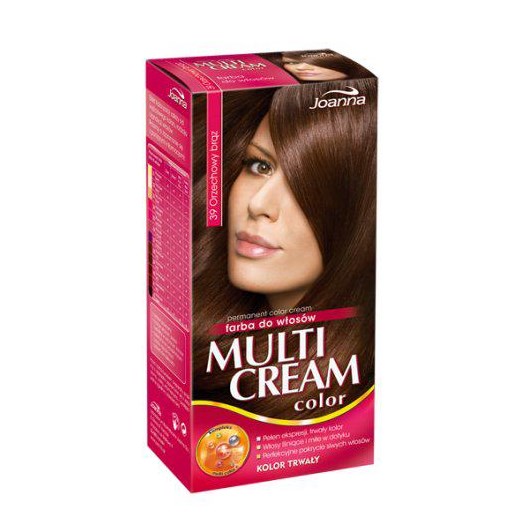 Joanna Multi Cream Color Farba do włosów 39 Orzechowy Brąz