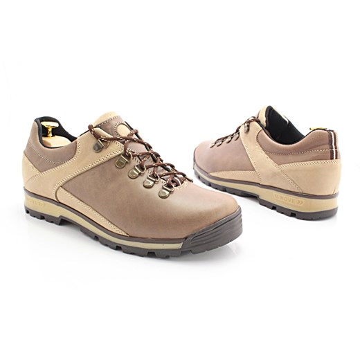 KENT 290 BRĄZOWE - Trekkingowe buty męskie ze skóry  Kent 43 Tymoteo.pl - sklep obuwniczy