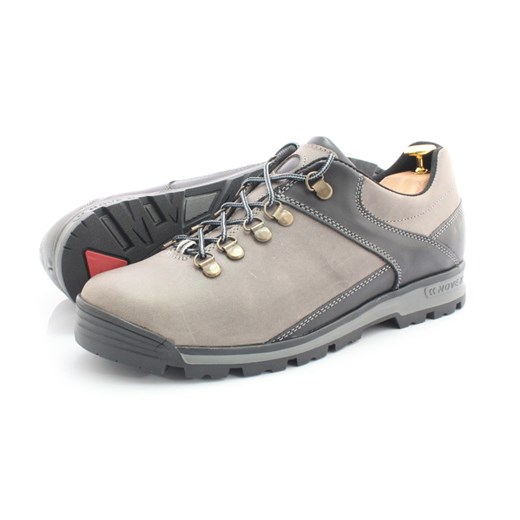 KENT 290 SZARY-CZARNY - Trekkingowe buty męskie ze skóry Kent  42 Tymoteo.pl - sklep obuwniczy