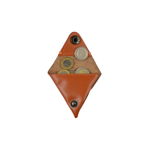 Skórzana bilonówka – Coin Wallet Manufaktura Miler brazowy Miler Menswear