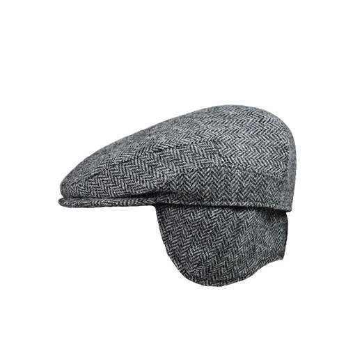 Kaszkiet z nausznikami Harris Tweed - Jura szary Miler Menswear 59