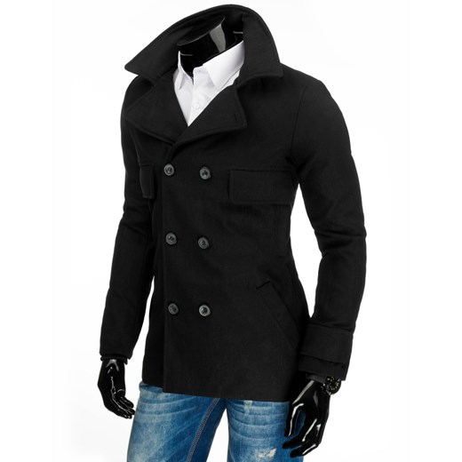 Płaszcz męski czarny (cx0319)   XL DSTREET