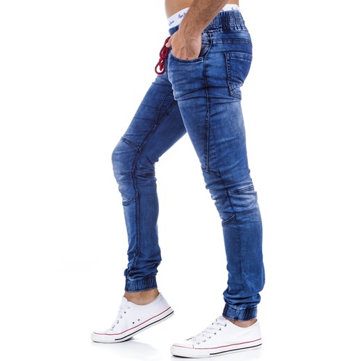 Spodnie joggery męskie niebieskie (ux0321)