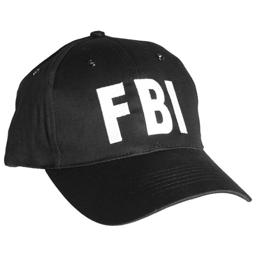 czapka Mil-Tec Baseball Cap "FBI" black (12316092) Mil-tec / Niemcy ?Zbrojownia.pl czarny uniwersalny ZBROJOWNIA