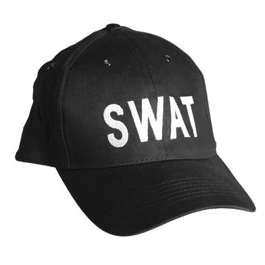 czapka Mil-Tec Baseball Cap "SWAT" black (12316098) Mil-tec / Niemcy ?Zbrojownia.pl czarny uniwersalny ZBROJOWNIA