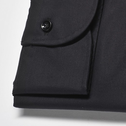 Elegancka czarna koszula męska taliowana (SLIM FIT)
