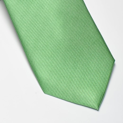 Zielony krawat jedwabny wąski