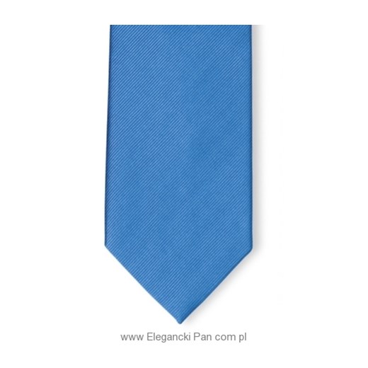 Niebieski krawat jedwabny 7,5cm