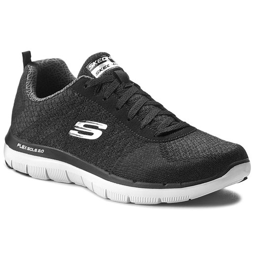 Półbuty SKECHERS - Golden Point 52182/BKW Black/White szary Skechers 45 eobuwie.pl