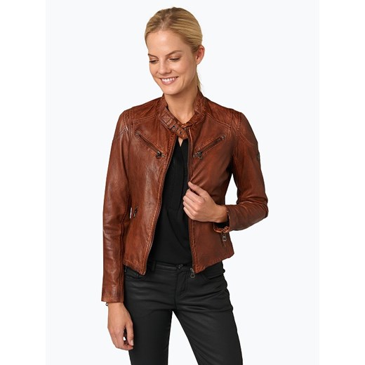Gipsy - Damska kurtka skórzana – Sandy, brązowy Gipsy S,M,L,XL,XXL vangraaf