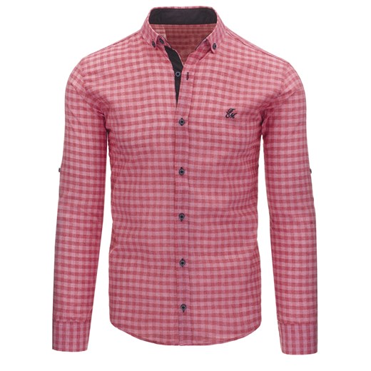 Koszula męska różowa (dx1015)  rozowy L DSTREET