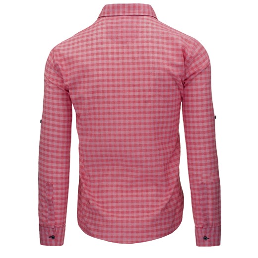 Koszula męska różowa (dx1015) rozowy  L DSTREET