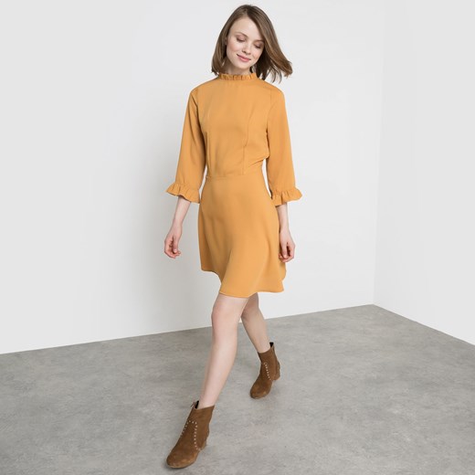 Sukienka z gofrowanej tkaniny zolty Mademoiselle R 44 La Redoute.pl