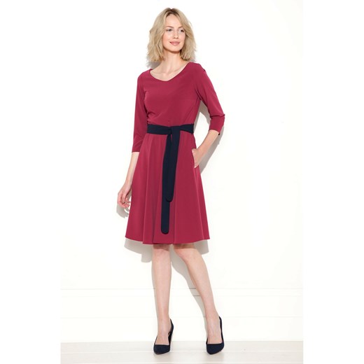 Sukienka Malwa ciemnoróżowa czerwony Beata Cupriak 42;36;38;40 showroom.pl